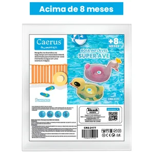 Bóia Bichinhos Akash Summer CRS-2177 – Diversão e Segurança na Piscina para Crianças