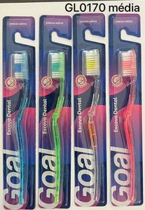 Escova dental para adulto goal gl0170 media pacote com 12un