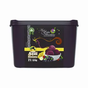 Pote 2 litros – 1,8 kg Açaí Banana C/4 un Fruta Brasileira