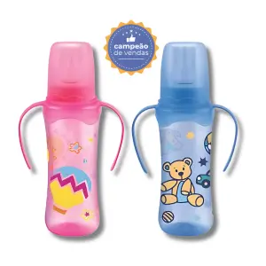 Mamadeira Color Cinturada Com Alça 240ml