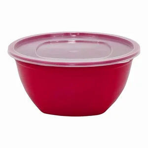 Saladeira 3,5L Color Tampa Transparente Plasmotta Ref. 43