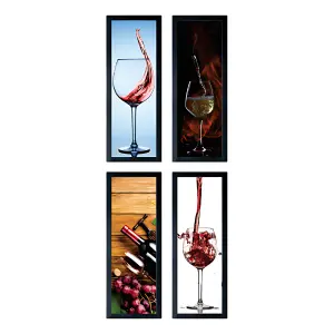 Quadros Estampas Vinhos Laqueadas 2cm Medidas 20x60cm Ref.  345