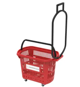 Cestinha plástica com rodas 30 litros Modelo: L759
