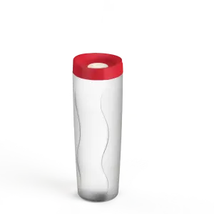 Porta Biscoito Hermetico 600ml Tampa Vermelha PANAMBY Ref 1116