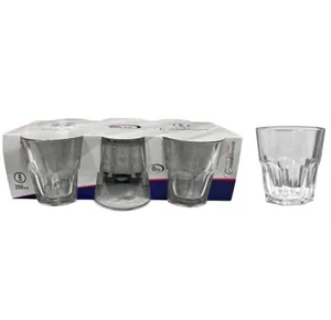 COPO DE VIDRO CASA BLANCA 250 ML KIT C/6 SEU  LAR