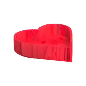 Coração de Pinus Vermelho Médio Ref. 100376 - Elis Artesanatos