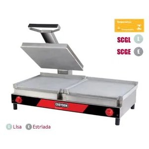 Sanduicheira Elet. Conjugada Gigante Chapa Lisa e Estriada SCGL/SCGE CROYDON