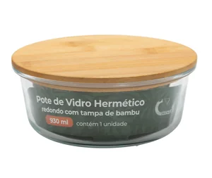 Pote de Vidro Redondo  930ML  CV-239