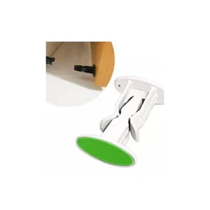 Trava de Porta Prendedor Fixador Adesivo Prático Simples Parede Rodapé Janela Fácil Instalação 