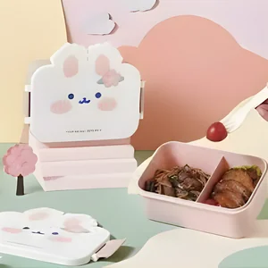 Marmita Infantil Quadrada com Divisória Lila Home LH250 – Prática e Segura para Crianças