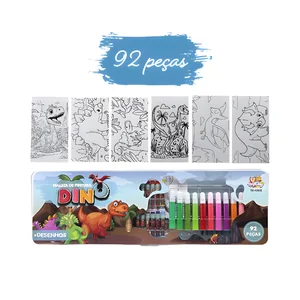 Maleta de Pintura  Dino World TK-CR22 Toy King - Divertido para todos os kid 