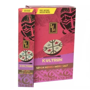 Incenso Sete Ervas + Sal Grosso Kultrun Zed Black Ref. ZBK38