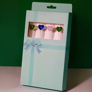 Canudo de Vidro Coração LILA HOME LH600 – Reutilizável e Sustentável