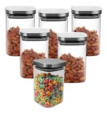 Pote de Vidro Hermético Quadrado 1.2L CV-222