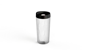 Pote Hermetico 1,5L Tampa Preto PANAMBY Ref 1107