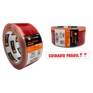 Fita Adesiva  “Cuidado - Frágil”  100Mx45mm Akash Imports  TRY-0123