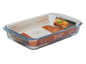 Assadeira de Vidro Retangular CV-230 / 1 litro
