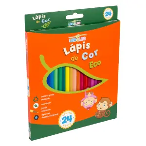 Lápis de Cor 24 Cores – Pacote c/6 Unidades – Leo&Leo