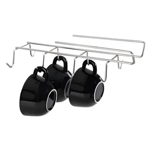 Suporte para Xícaras Cromado Linha Cozinha Azzo