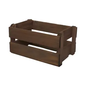 Caixote de Feira Marrom M Ref. 100049 - Elis Artesanatos