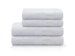 Toalha Decor Para Rosto 45x70cm Branca CAMESA Ref F9934 Macia E Elegante Para Banheiro