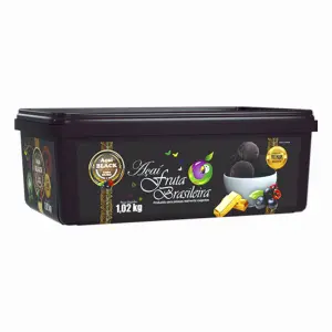 Pote 1,02 kg Açaí Black C/4 un Fruta Brasileira