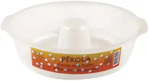 Forma de Microondas para Bolo e Pudim Perola 6 x 21,5 cm