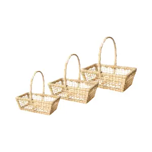 Cesta Vovó de Palha Ref. P11, P12 e P13 - Elis Artesanatos