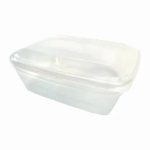 Pote Retangular 1,3L Transparente PlasMotta Ref. 1225