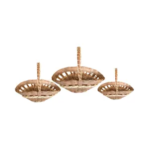Cesta Cachorra com Detalhe em Corda e Bambu Ref. 66/67/68 - Elis Artesanatos