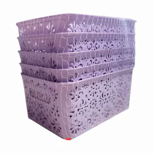 Kit 05 Peças Caixa Organizadora Oriental 3,5 LTS - Color PlasMotta Ref. 625