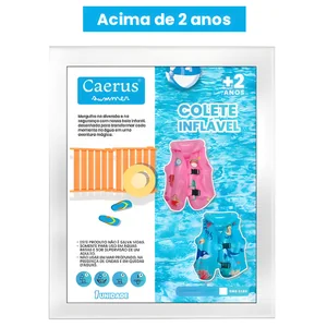 Bóia para Piscina Colete Aquático Infantil Akash Summer PP - Segurança e Diversão CRS-2182