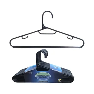 Kit 14 Cabide Tipo C Preto UtiliPlas Ref. 14444