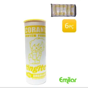 Tingitex Corante Amarelo 03 c/6 Unidades – Coloração Uniforme e Prática para Tecidos