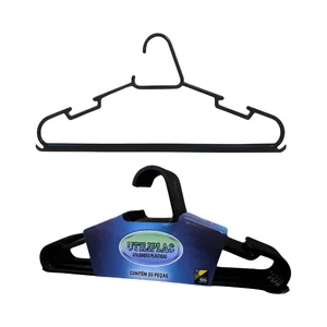 Kit 20 Cabide Combate Preto Utiliplas Ref. 1413