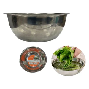 Tigela De Inox 6400 Ml Akash Imports CRS-2568 Ideal Para Cozinhas E Preparos Domésticos