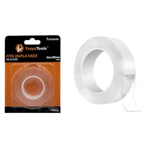 Fita Dupla Face  3Mx20mm Akash Imports TRY-0104 – Alta Resistência e Durabilidade