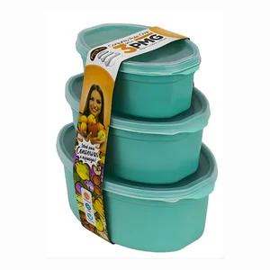 CJ PMG Oval 1,6L / 1,1L / 600ml  Color Tampa Transparente PlasMotta Ref. 60
