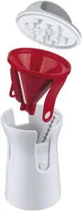 Euro Home - Ralador Espiral Multiuso 3 em 1 vermelho - PRP6637-VM
