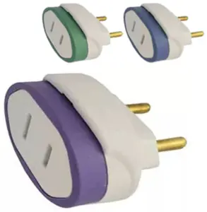 Adaptador Pino Chato CELUZ Ref. 266 Pratico E Seguro Para Uso Domestico