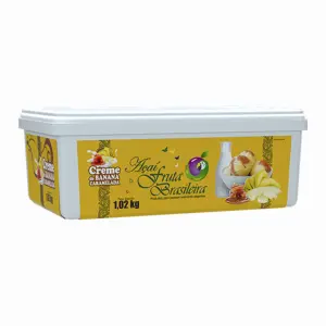 Pote 1,02 kg Creme de Banana Caramelada C/4 un Fruta Brasileira