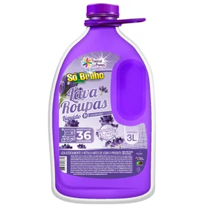 Lava Roupas Líq Só Brilho 3lt - Lavanda