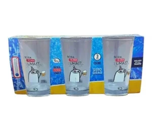 COPO DE VIDRO ZERO GRAU 250ml KIT C/3 SEU LAR