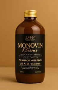 Shampoo monovin Xtreme tratamento que promove a  limpeza suave e profunda.