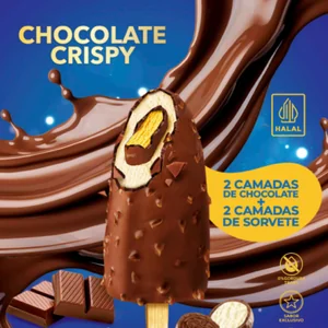 Sorvete Chocolate Crispy Aice Brasil – Crocância e Sabor em Cada Mordida!