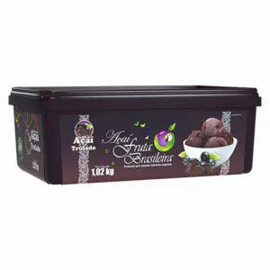 Pote 1,02 kg Açaí Trufado C/4 un Fruta Brasileira