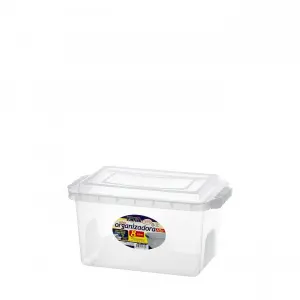 Caixa Organizadora Alta 8L Ercaplast Ref. 1330/27133 Resistente E Versátil