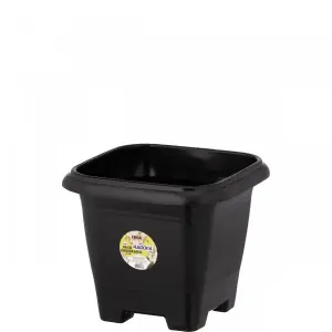 Vaso Quad Preto 4,6L Ercaplast Ref. 1333 Resistente E Decorativo