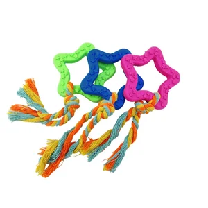 BRINQUEDO BORRACHA ESTRELAR COM CORDA ZN 0858