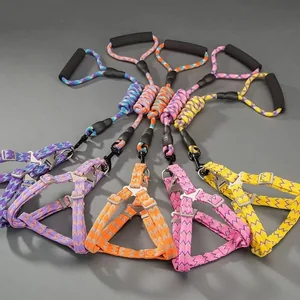 GUIA E PEITORAL 0,8CM PARA PETS ZN0059